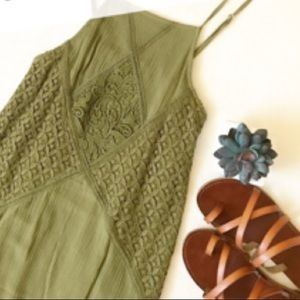 Olive Green Sundress